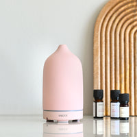 Ceramic aroma diffuser - Lotus pink