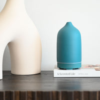 Marzou ceramic aroma diffuser ocean blue in setting