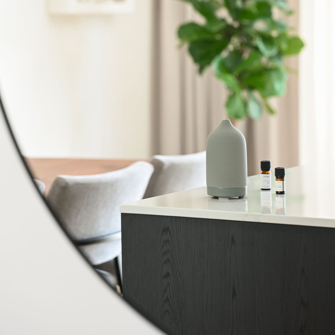 Ceramic aroma diffuser - Sage grey