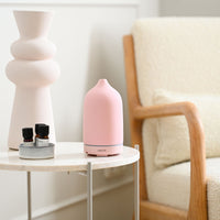 Marzou ceramic aroma diffuser Lotus Pink - living room