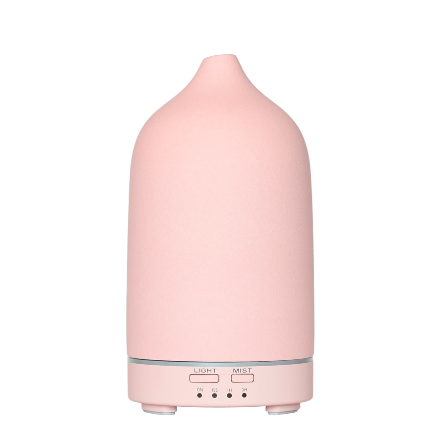 Marzou ceramic aroma diffuser Lotus Pink - back