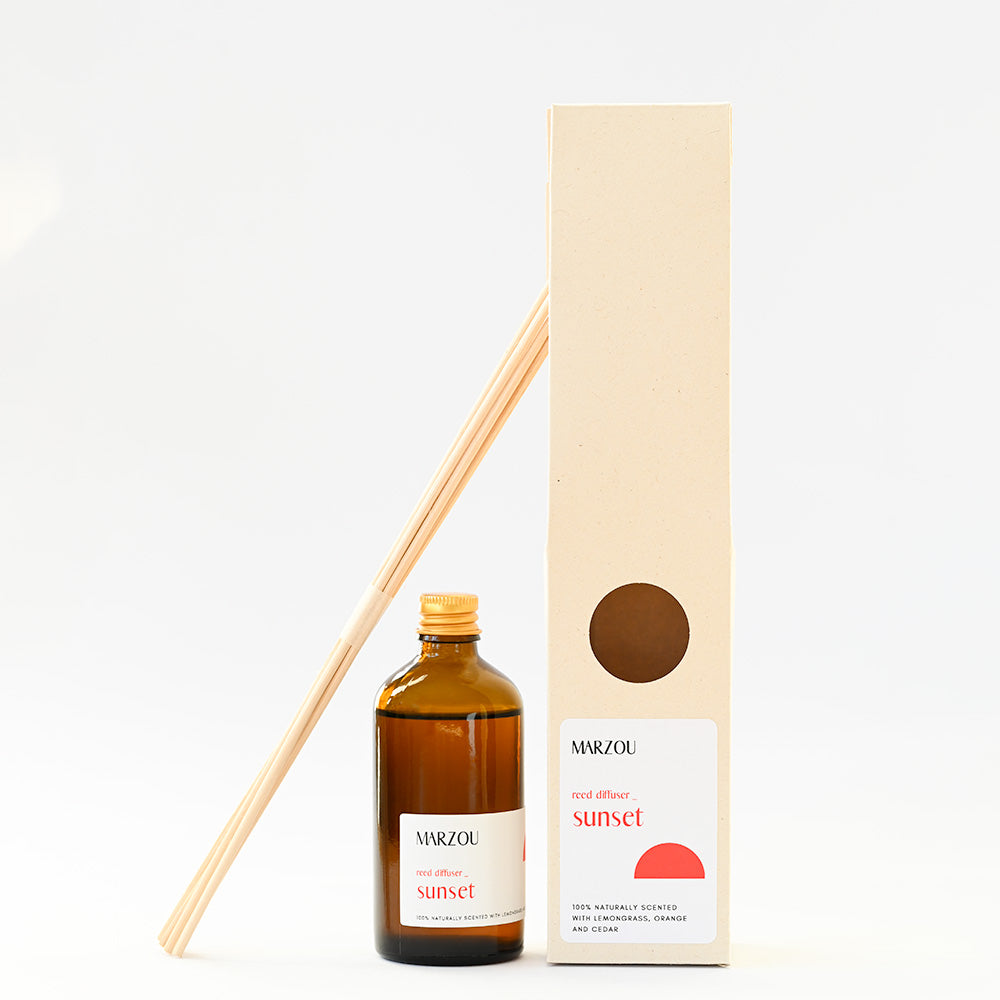 Sunset Reed Diffuser with packaging