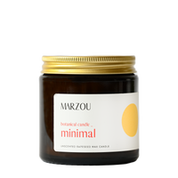 minimal unscented candle with rapeseed wax